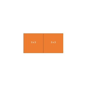 Easy-up tent 3 x 6 mtr wit/zwart (brandvertragend) [zelf op- en afbouw]
