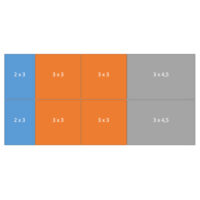 Easy-up tent 6 x12,5 mtr wit/zwart (brandvertragend) [incl. op- en afbouw]