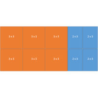 Easy-up tent 6 x13 mtr wit/zwart (brandvertragend) [incl. op- en afbouw]