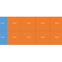 Easy-up tent 6 x14 mtr wit/zwart (brandvertragend) [incl. op- en afbouw]