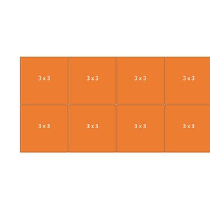 Easy-up tent 6 x15 mtr wit/zwart (brandvertragend) [incl. op- en afbouw]
