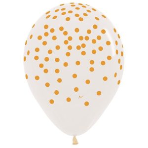 Sempertex ballonnen 390 Gold confetti 30cm (25 stuks)