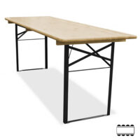Houten inklaptafel 220x60cm