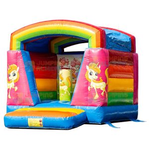 Springkussen Mini Unicorn [zelf op- en afbouw]