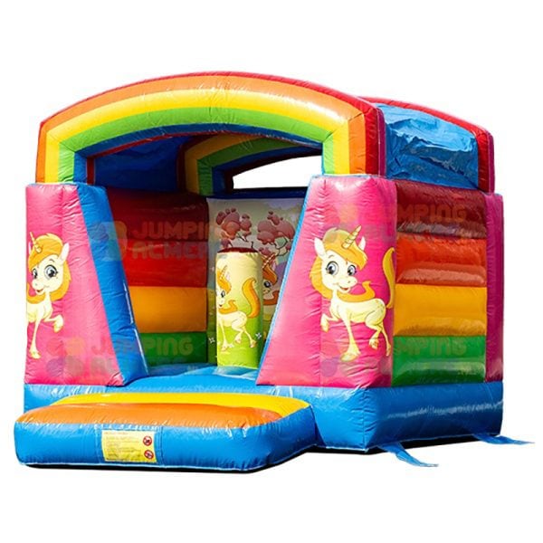 Springkussen Mini Unicorn [zelf op- en afbouw]