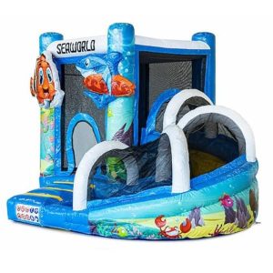 Springkussen Mini Seaworld slide [zelf op- en afbouw]