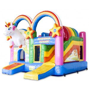 Springkussen Unicorn [zelf op- en afbouw]