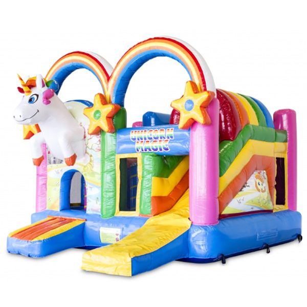 Springkussen Unicorn [zelf op- en afbouw]