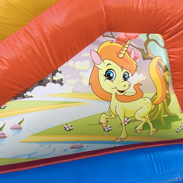 Springkussen Unicorn [zelf op- en afbouw] - Afbeelding 2