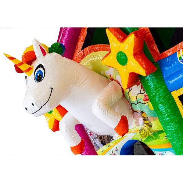 Springkussen Unicorn Overdekt [zelf op- en afbouw] - Afbeelding 3