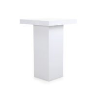 Statafel hout 80x80cm wit