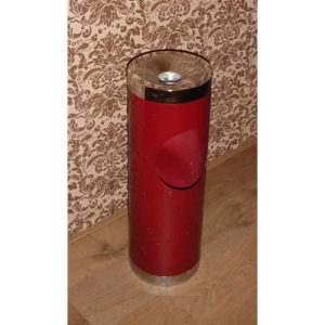 Staande as-afvalbak rood