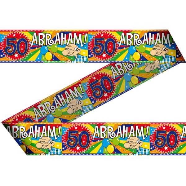 Afzetlint Abraham 50 jaar