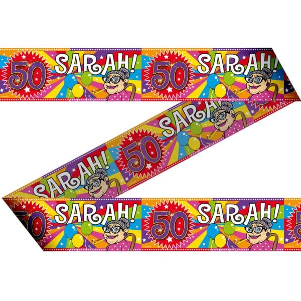 Afzetlint Sarah 50 jaar