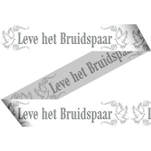 Afzetlint Leve het bruidspaar 15 mtr