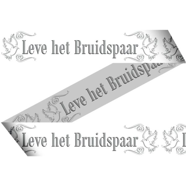 Afzetlint Leve het bruidspaar 15 mtr