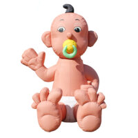 Opblaasbare baby getint (3 meter)