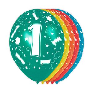 Ballonnen 1 jaar (5 stuks)