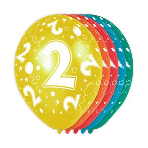 Ballonnen 2 jaar (5 stuks)