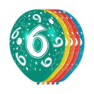 Ballonnen 6 jaar (5 stuks)