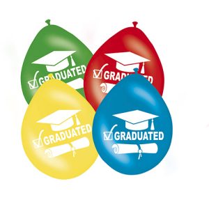Ballonnen geslaagd/graduated 30cm (8 stuks)