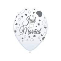 Ballonnen Just Married (8 stuks)