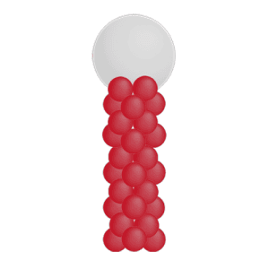 Ballon pilaar 2,0mtr (1 kleur)