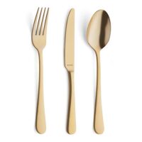 Bestekset goud (vork/mes/lepel)