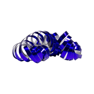 Holografische blauwe serpentines (2 stuks)