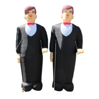 Opblaasbare bruidspaar (man + man)