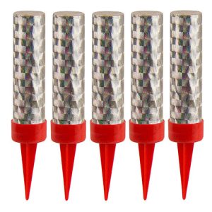 Cat. F1 ijsfontein 6cm Zilver (5 stuks) (uitlopend)