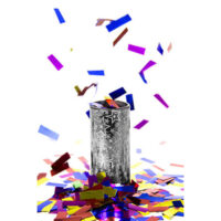 Cat. F1 confetie bomb Zilver (2 stuks) (uitlopend)