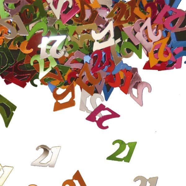 Tafeldecoratie 21 jaar