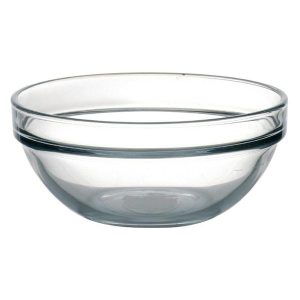 Serveerschaal 23cm glas
