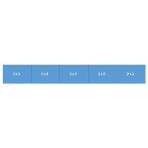 Easy-up tent 2 x15mtr wit/zwart (brandvertragend) [incl. op- en afbouw]