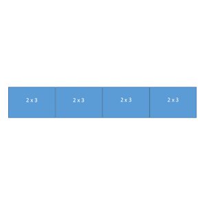 Easy-up tent 2 x12mtr wit/zwart (brandvertragend) [zelf op- en afbouw]