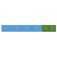 Easy-up tent 2 x16mtr wit/zwart [incl. op- en afbouw]