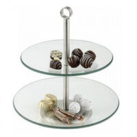 Etagère glas 2 laags