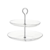 Etagère glas 2 laags 24cm