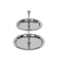 Etagère RVS 2 laags 16cm