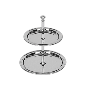 Etagère RVS 2 laags 16cm