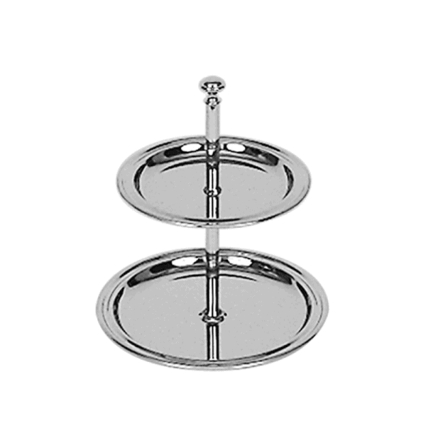 Etagère RVS 2 laags 16cm