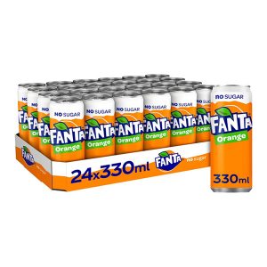 Fanta Orange Zero Sugar (24x33cl blikjes)