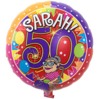 Sarah 50 jaar folieballon 43cm