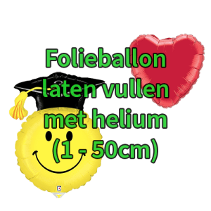 Folieballon vullen met helium (1-50cm)