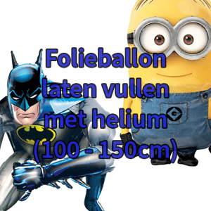 Folieballon vullen met helium (100-150cm)