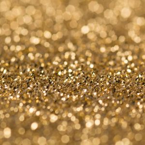 Glitterloper goud p/m