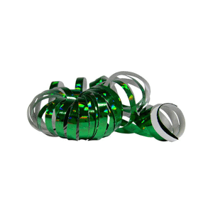 Holografische groene serpentines (2 stuks)