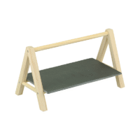 Etagère hout en leisteen 1 laags 18cm