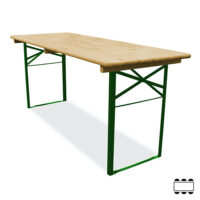 Houten inklaptafel 180x50cm